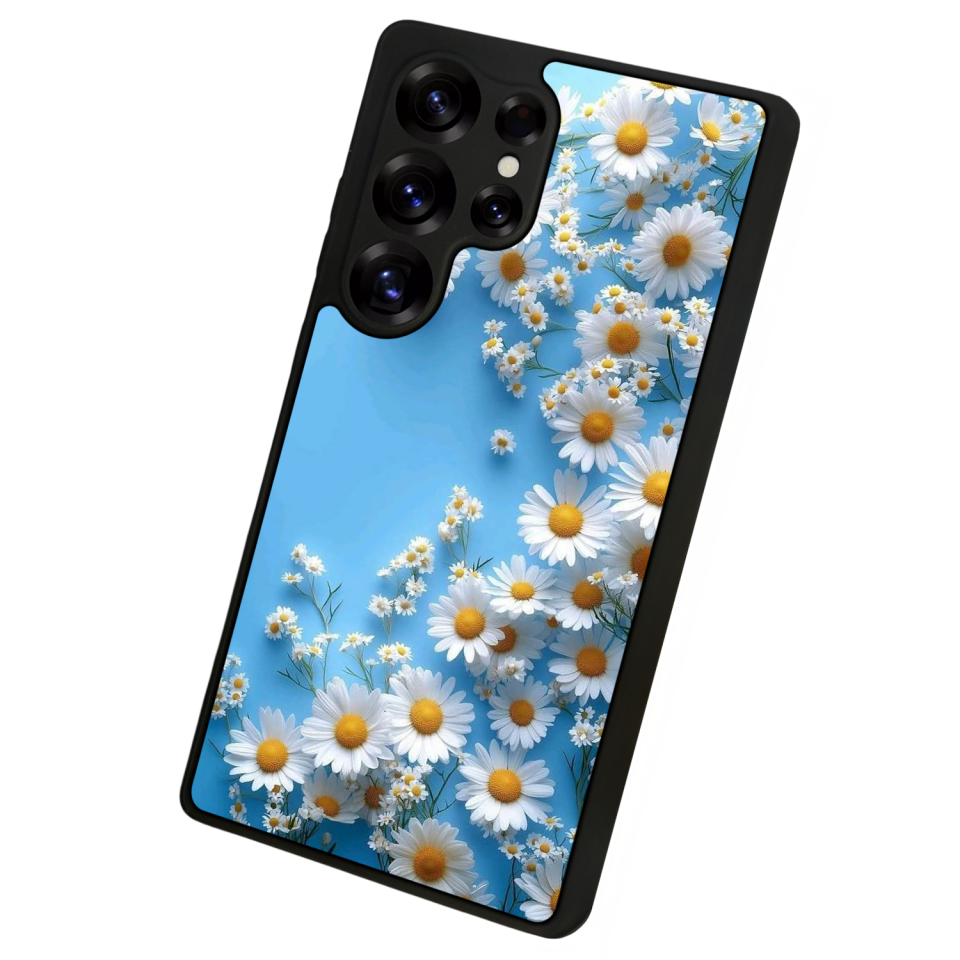Samsung Galaxy S25 Ultra Uyumlu Cicek Tasarımlı Glossy Premium Kılıf