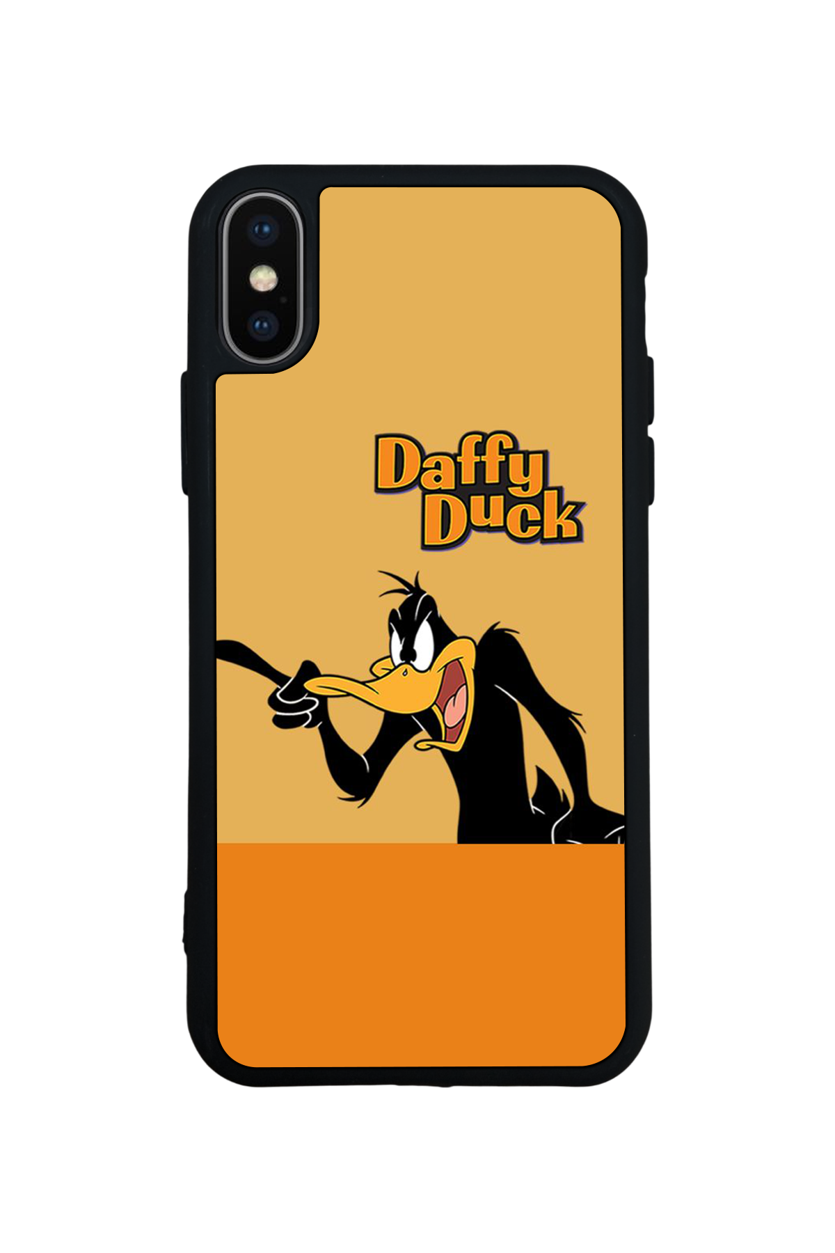 iPhone X/ XS Uyumlu Daffy duck Tasarımlı Glossy Premium Kılıf