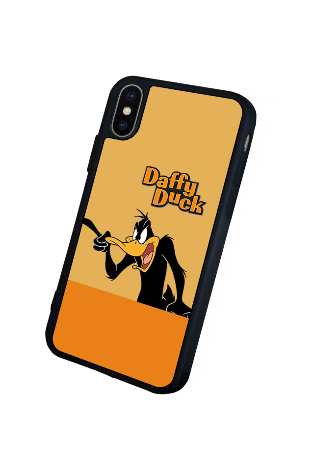 iPhone X/ XS Uyumlu Daffy duck Tasarımlı Glossy Premium Kılıf