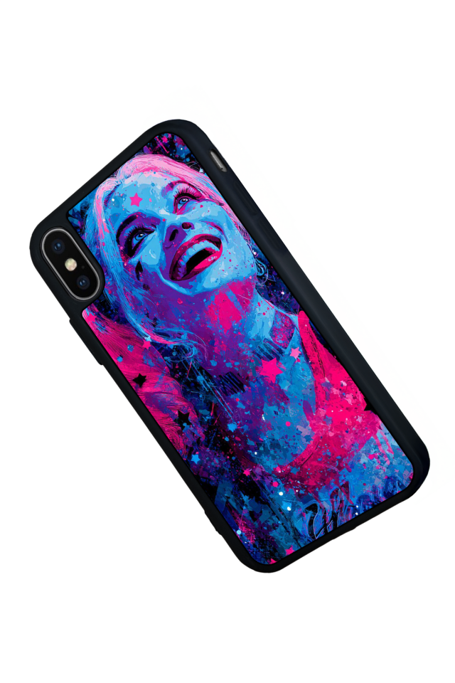 iPhone XS Max Uyumlu HarleyQueen Tasarımlı Glossy Premium Kılıf