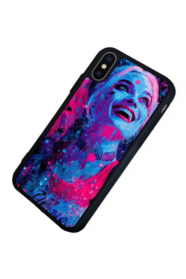 iPhone XS Max Uyumlu HarleyQueen Tasarımlı Glossy Premium Kılıf