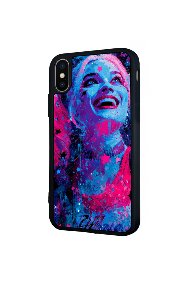 iPhone XS Max Uyumlu HarleyQueen Tasarımlı Glossy Premium Kılıf