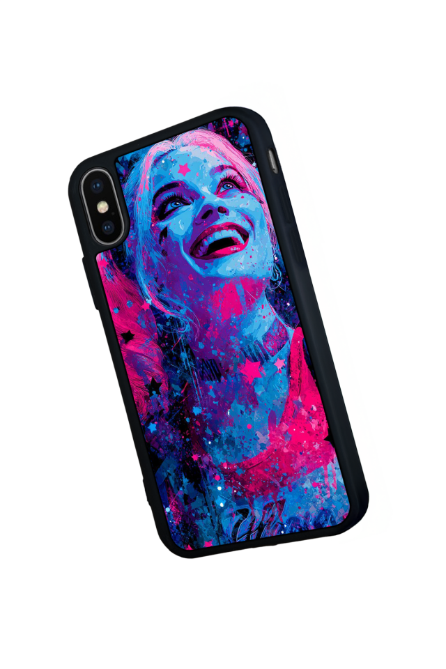 iPhone XS Max Uyumlu HarleyQueen Tasarımlı Glossy Premium Kılıf