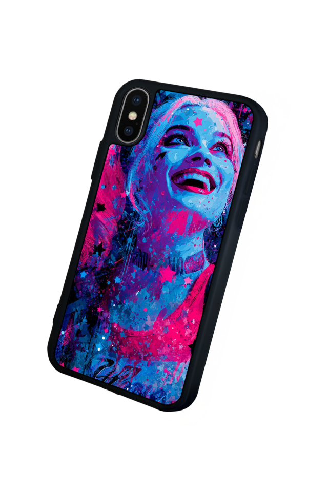 iPhone XS Max Uyumlu HarleyQueen Tasarımlı Glossy Premium Kılıf