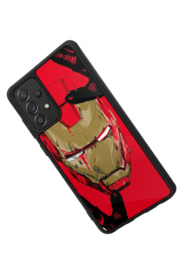 Samsung Galaxy A72 Uyumlu  Iron Man ( Demir Adam ) Tasarımlı Glossy Premium Kılıf