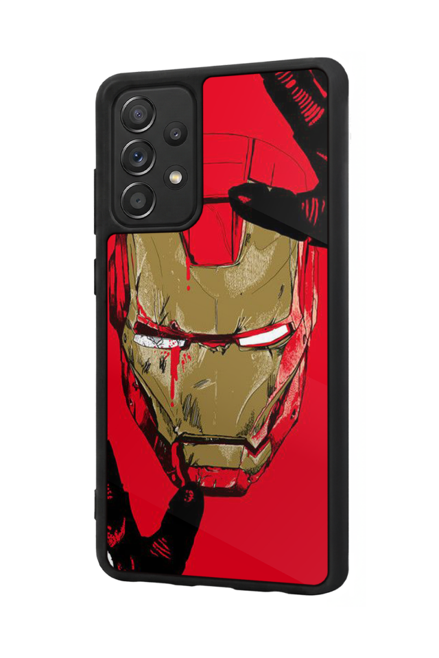 Samsung Galaxy A72 Uyumlu  Iron Man ( Demir Adam ) Tasarımlı Glossy Premium Kılıf