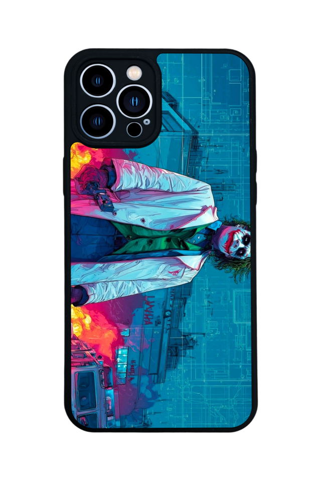 iPhone 12 Pro Max Uyumlu Joker Tasarımlı Glossy Premium Kılıf