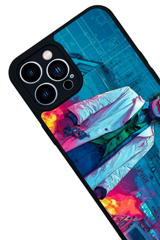 iPhone 12 Pro Max Uyumlu Joker Tasarımlı Glossy Premium Kılıf