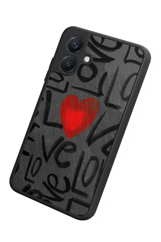 Samsung Galaxy A07 Uyumlu Love Tasarımlı Glossy Premium Kılıf