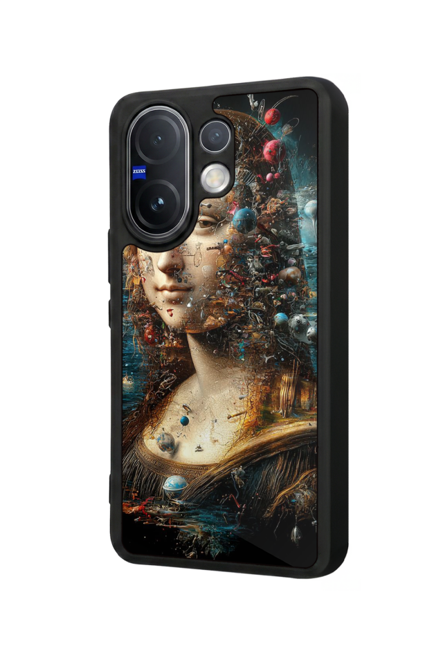 Vivo V60 Uyumlu Monalisa Tasarımlı Glossy Premium Kılıf