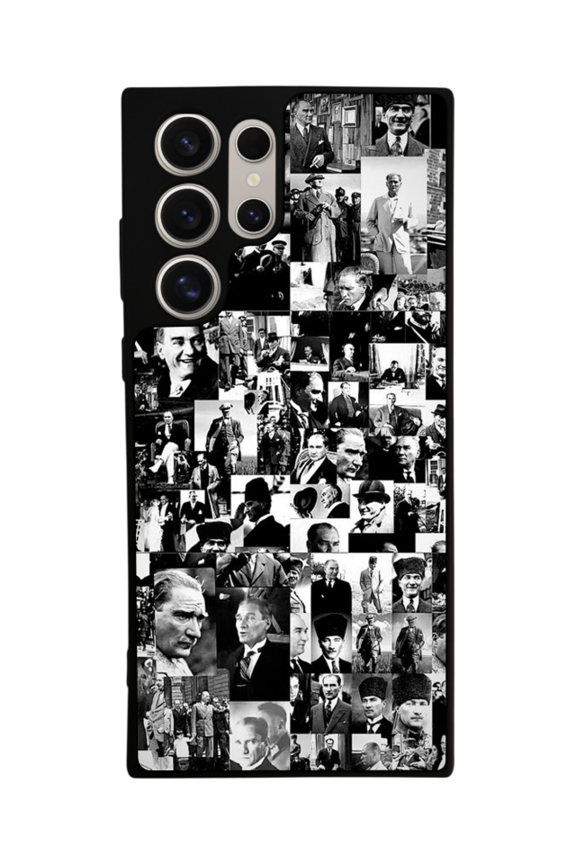 Samsung Galaxy S22 Ultra Uyumlu Mustafa Kemal Ataturk Tasarımlı Glossy Premium Kılıf