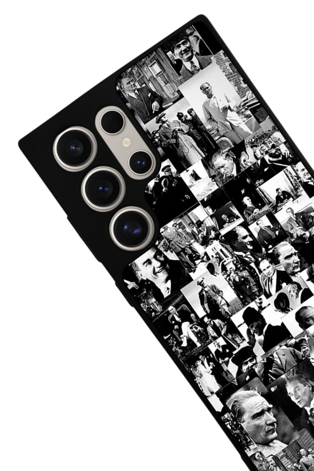 Samsung Galaxy S22 Ultra Uyumlu Mustafa Kemal Ataturk Tasarımlı Glossy Premium Kılıf
