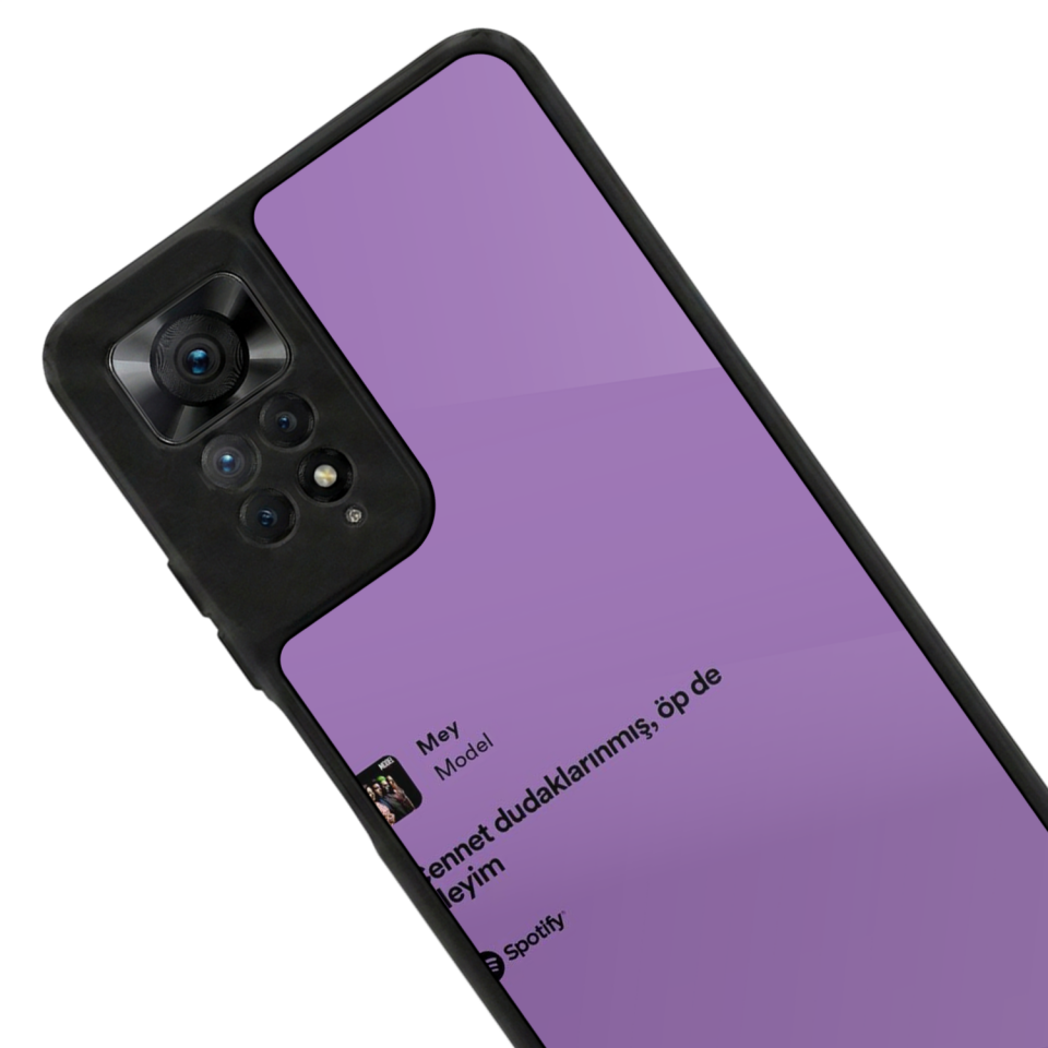 Xiaomi Redmi Note 12 Pro Uyumlu Sarki Sozleri Tasarımlı Glossy Premium Kılıf