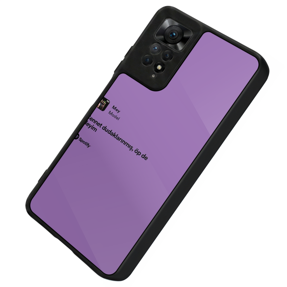 Xiaomi Redmi Note 12 Pro Uyumlu Sarki Sozleri Tasarımlı Glossy Premium Kılıf