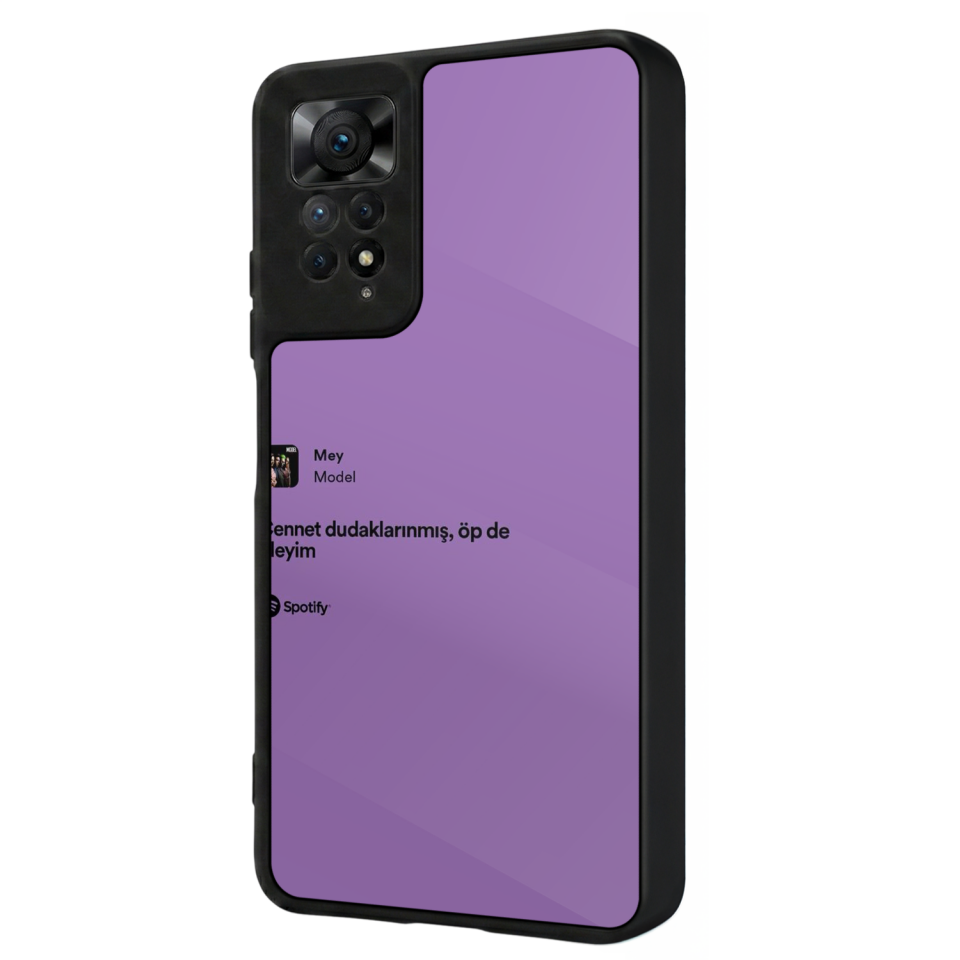 Xiaomi Redmi Note 12 Pro Uyumlu Sarki Sozleri Tasarımlı Glossy Premium Kılıf