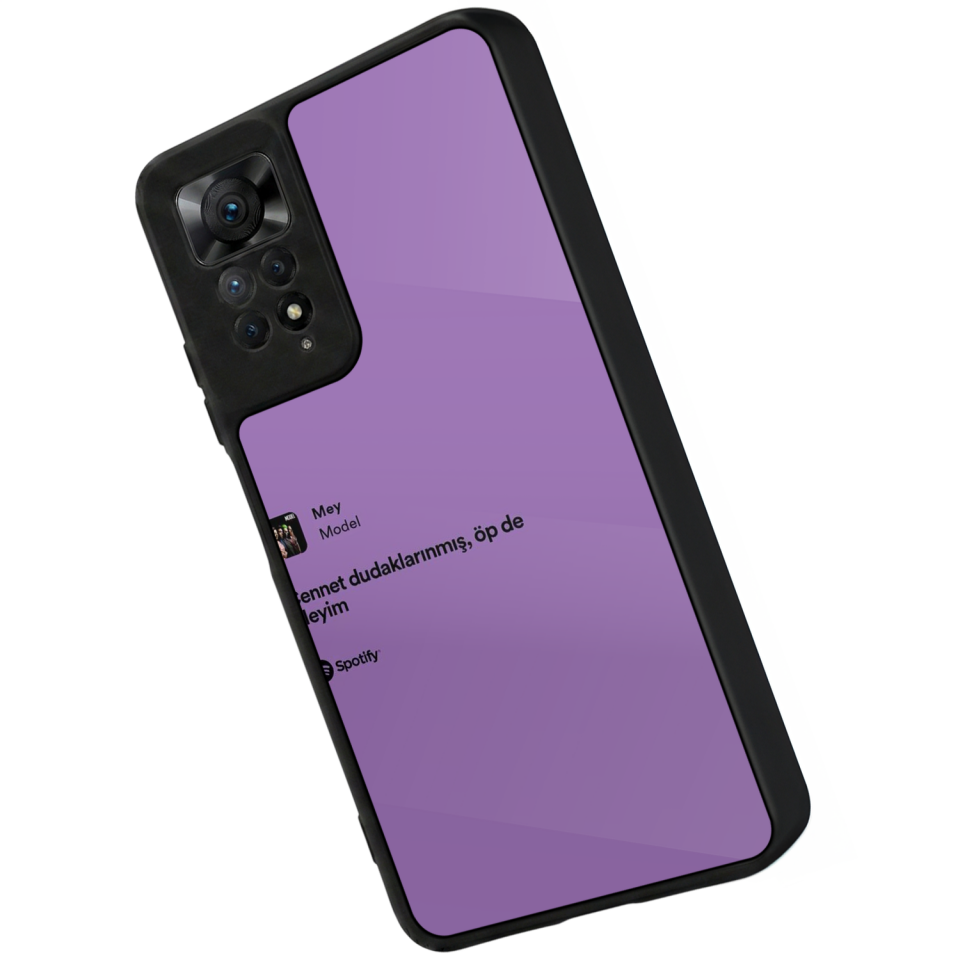 Xiaomi Redmi Note 12 Pro Uyumlu Sarki Sozleri Tasarımlı Glossy Premium Kılıf