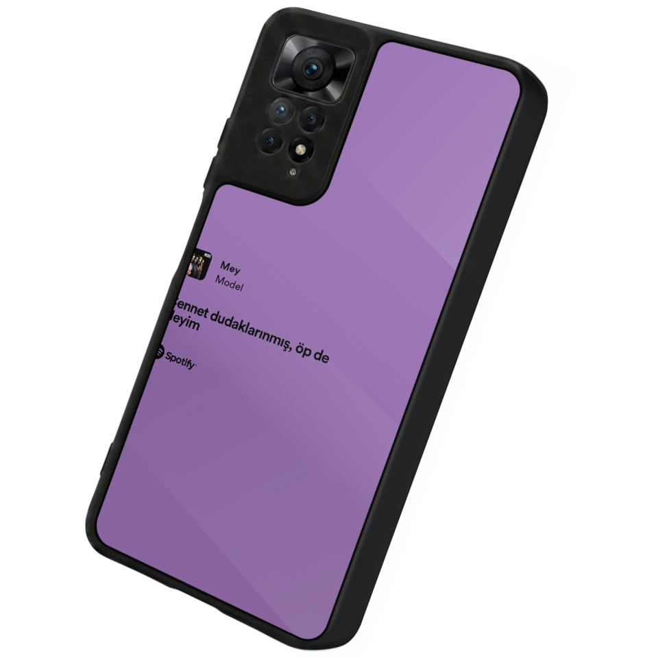 Xiaomi Redmi Note 12 Pro Uyumlu Sarki Sozleri Tasarımlı Glossy Premium Kılıf