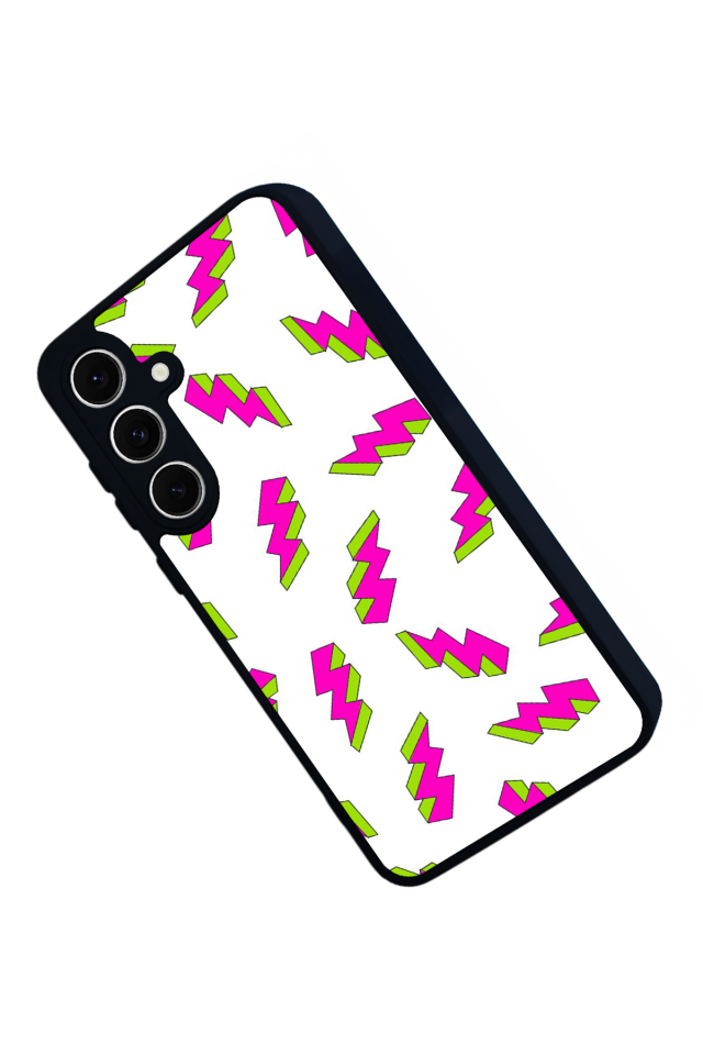 Samsung Galaxy A16 Uyumlu Simsek Tasarımlı Glossy Premium Kılıf