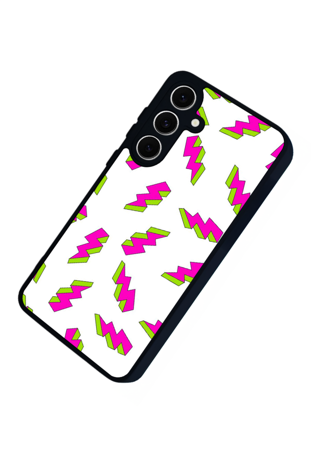 Samsung Galaxy A16 Uyumlu Simsek Tasarımlı Glossy Premium Kılıf