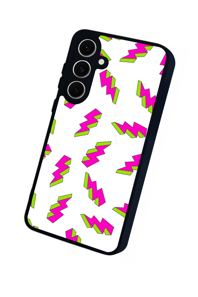 Samsung Galaxy A16 Uyumlu Simsek Tasarımlı Glossy Premium Kılıf