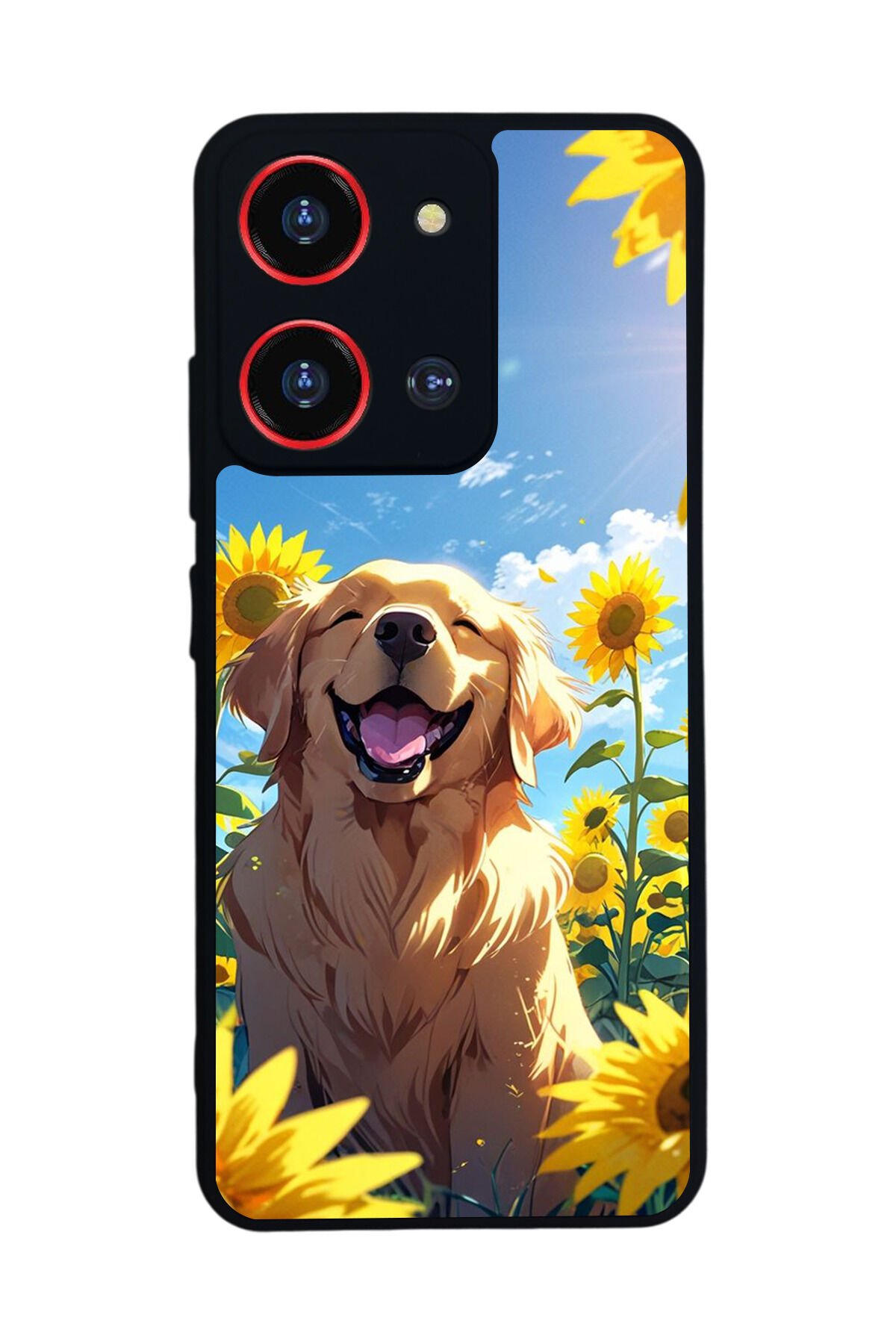 Reeder S19 Max Pro S 108MP Uyumlu Golden Kopek Tasarımlı Glossy Premium Kılıf