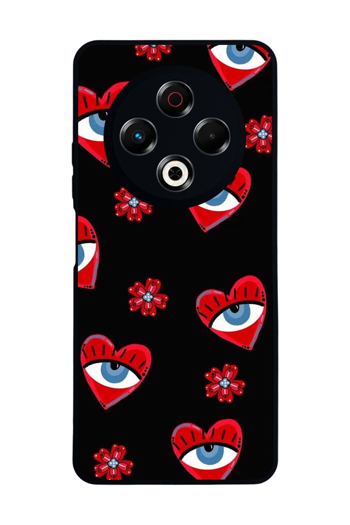 Tecno Spark 30 Uyumlu Göz Tasarımlı Glossy Premium Kılıf