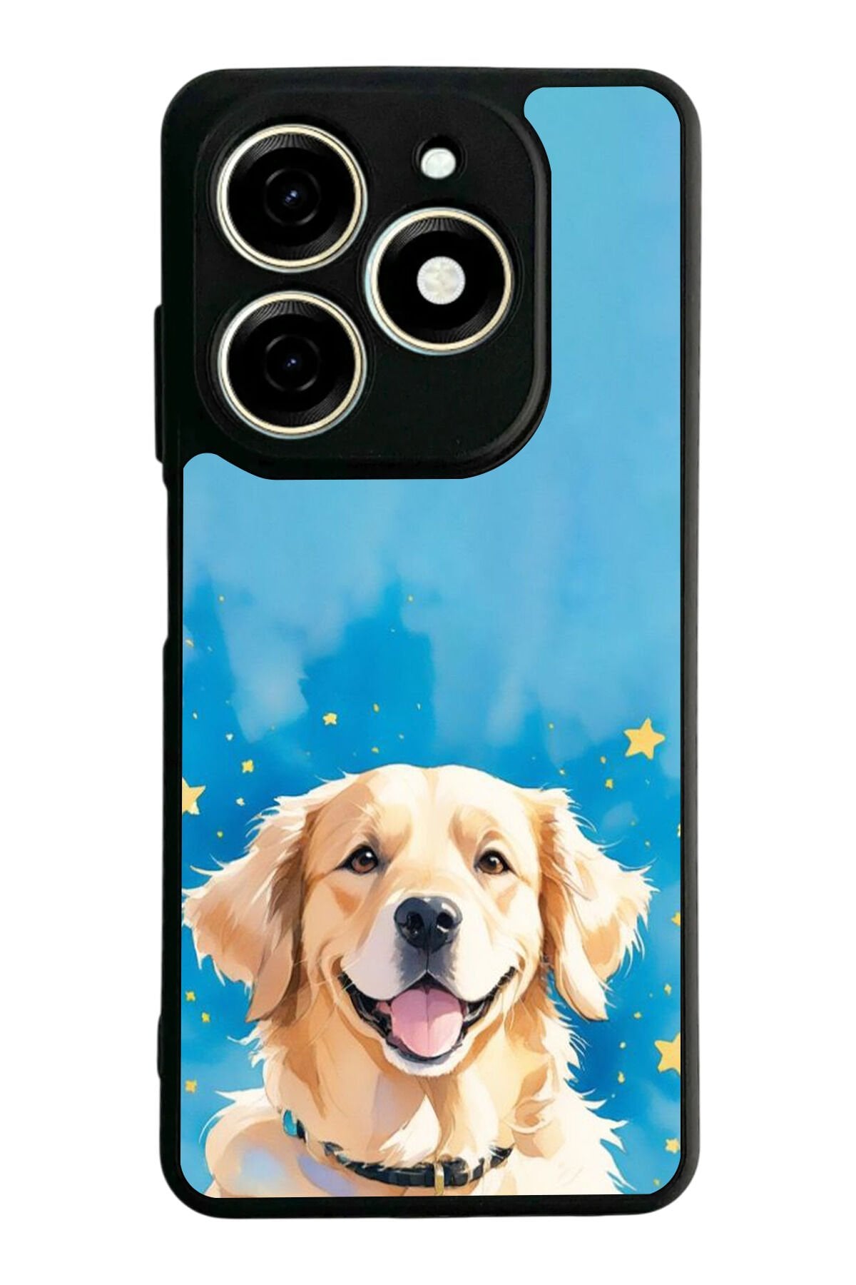 Infınıx Smart 8 Pro Uyumlu Golden Kopek Tasarımlı Glossy Premium Kılıf
