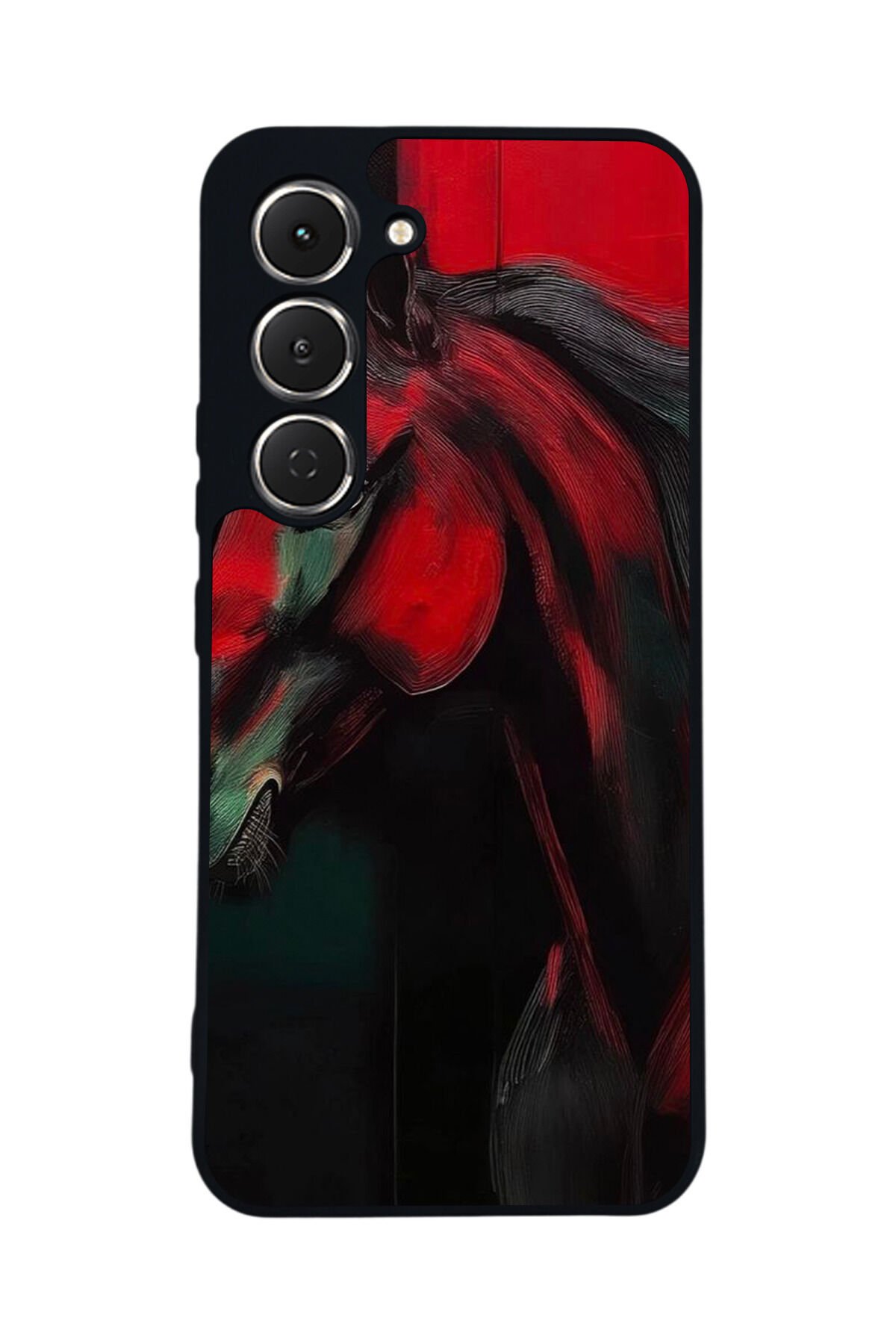 Tecno Spark 40 Pro Uyumlu At Horse Tasarımlı Glossy Premium Kılıf
