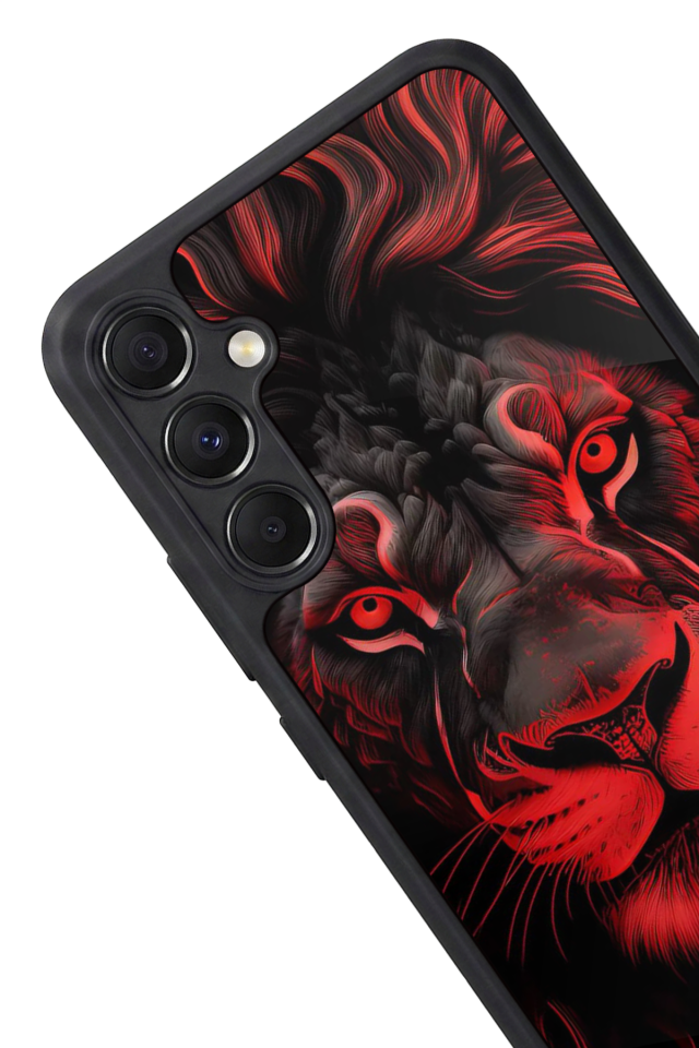 Samsung Galaxy A34 Uyumlu Aslan Tasarımlı Glossy Premium Kılıf