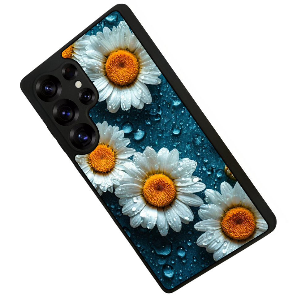 Samsung Galaxy S25 Ultra Uyumlu Cicek Tasarımlı Glossy Premium Kılıf