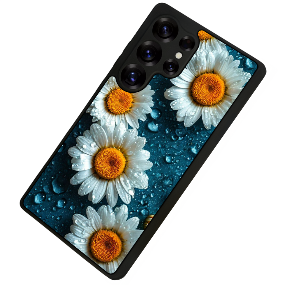 Samsung Galaxy S25 Ultra Uyumlu Cicek Tasarımlı Glossy Premium Kılıf