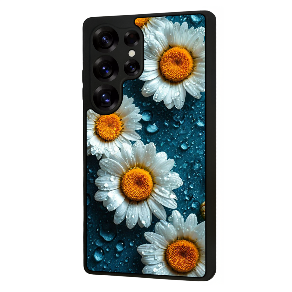 Samsung Galaxy S25 Ultra Uyumlu Cicek Tasarımlı Glossy Premium Kılıf