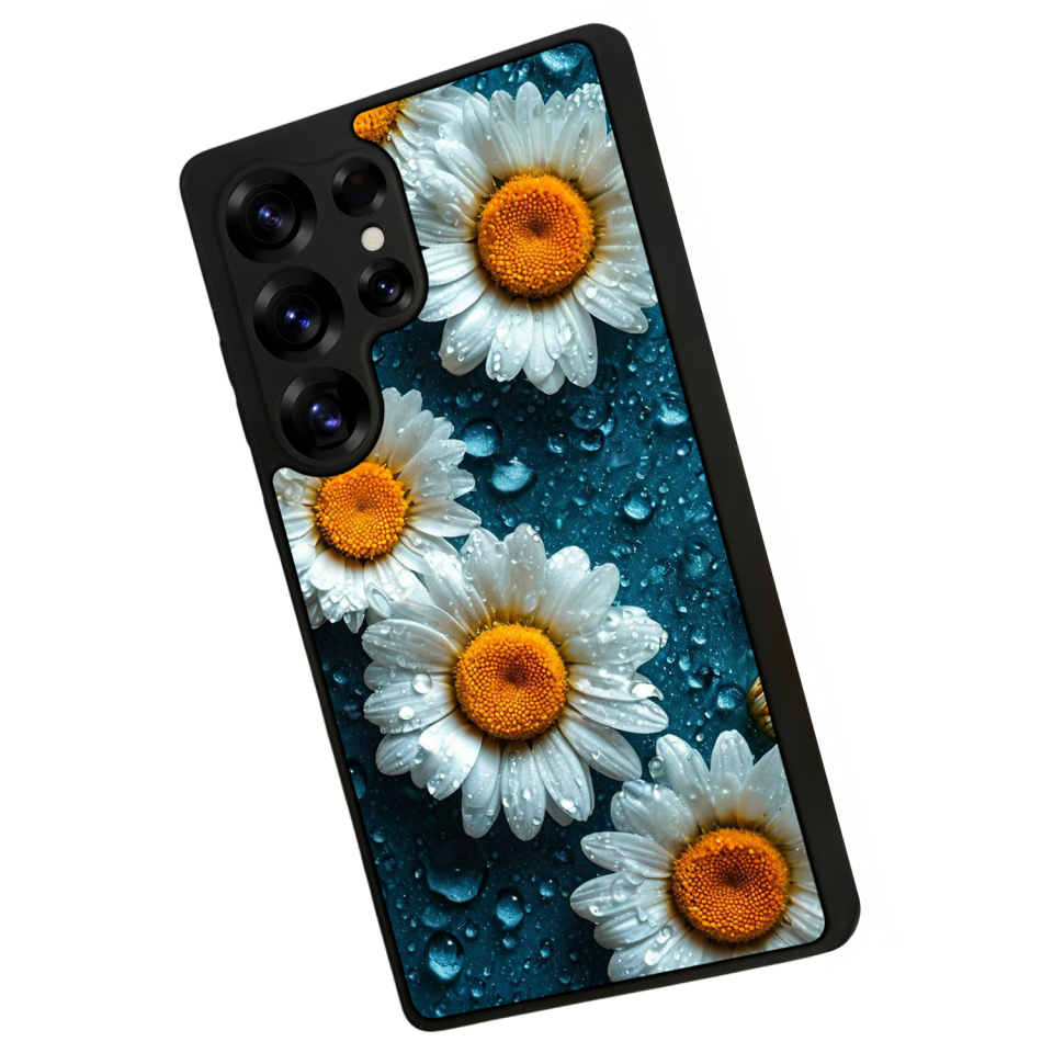 Samsung Galaxy S25 Ultra Uyumlu Cicek Tasarımlı Glossy Premium Kılıf