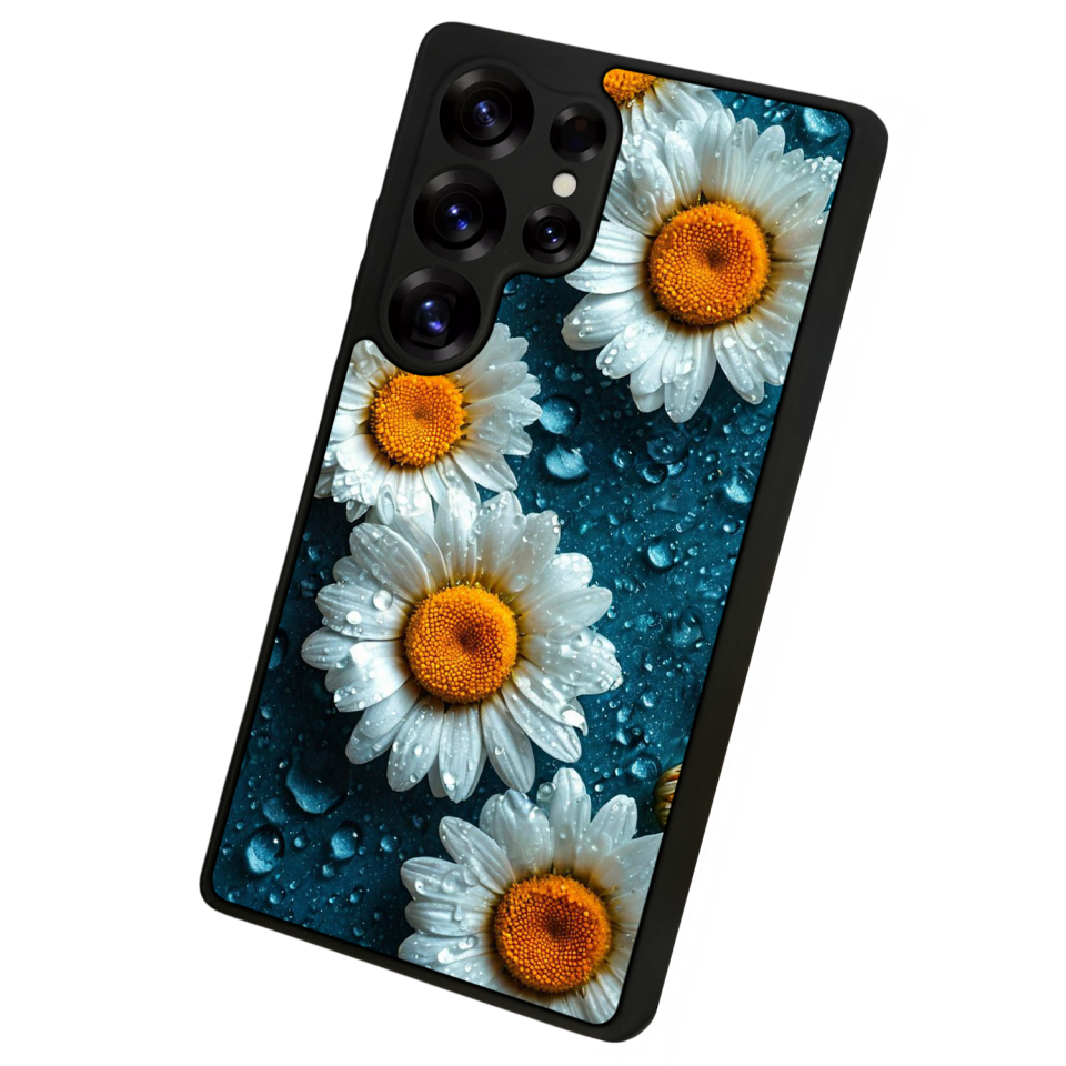 Samsung Galaxy S25 Ultra Uyumlu Cicek Tasarımlı Glossy Premium Kılıf