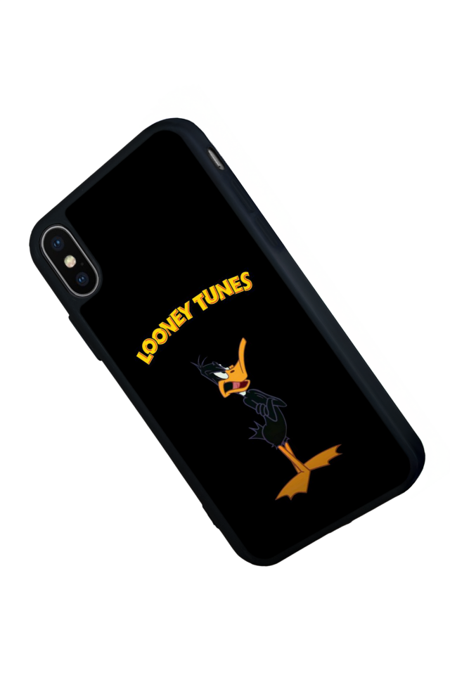 iPhone X/ XS Uyumlu Daffy duck Tasarımlı Glossy Premium Kılıf