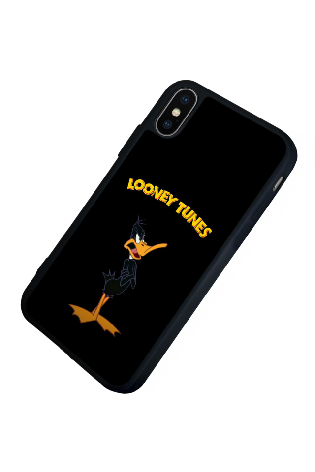 iPhone X/ XS Uyumlu Daffy duck Tasarımlı Glossy Premium Kılıf
