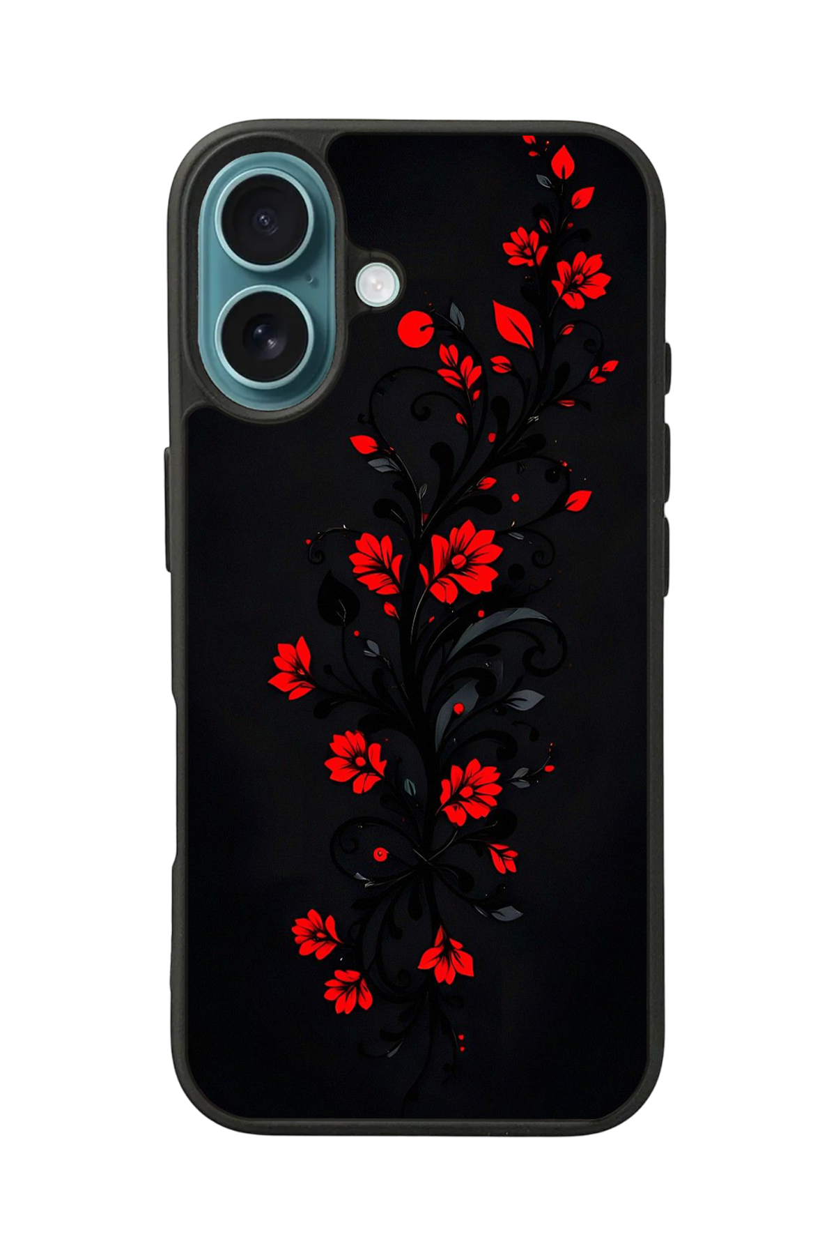 iPhone 16 Plus Uyumlu Floral Tasarımlı Glossy Premium Kılıf