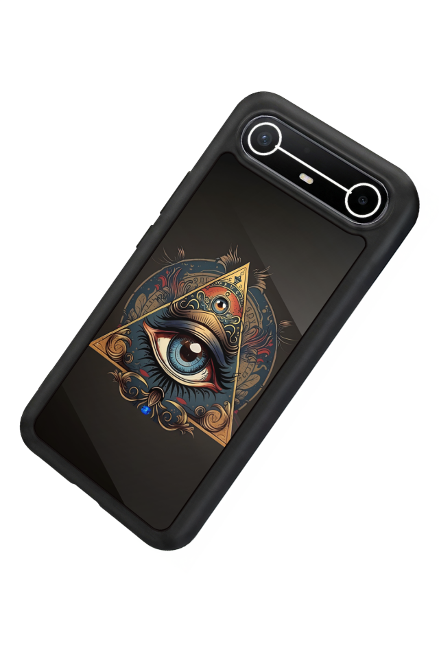 Tecno Spark Slim 5G Uyumlu Göz Tasarımlı Glossy Premium Kılıf