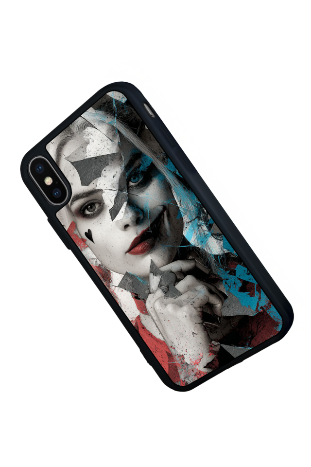 iPhone XS Max Uyumlu HarleyQueen Tasarımlı Glossy Premium Kılıf