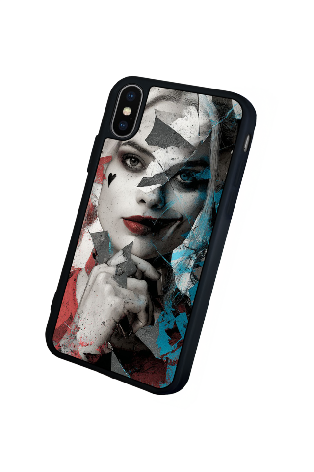 iPhone XS Max Uyumlu HarleyQueen Tasarımlı Glossy Premium Kılıf