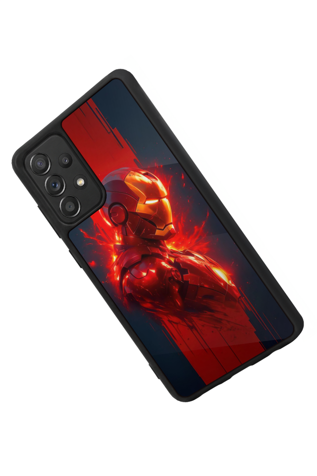 Samsung Galaxy A72 Uyumlu  Iron Man ( Demir Adam ) Tasarımlı Glossy Premium Kılıf