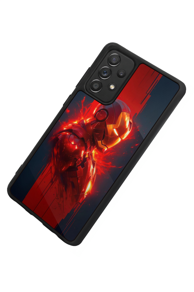 Samsung Galaxy A72 Uyumlu  Iron Man ( Demir Adam ) Tasarımlı Glossy Premium Kılıf