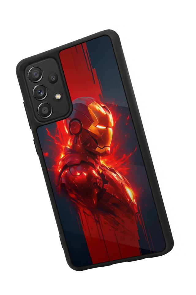 Samsung Galaxy A72 Uyumlu  Iron Man ( Demir Adam ) Tasarımlı Glossy Premium Kılıf