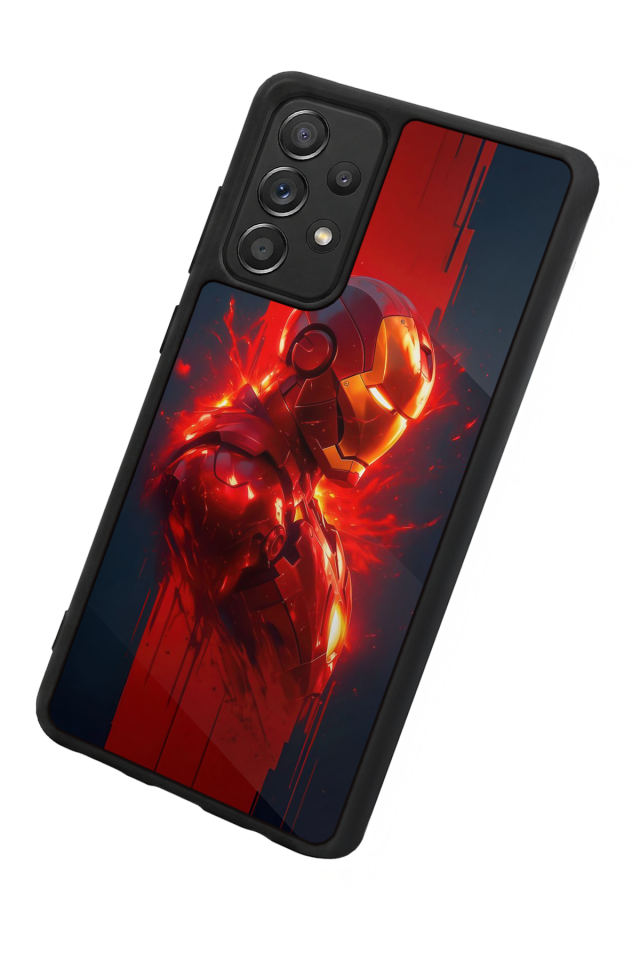 Samsung Galaxy A72 Uyumlu  Iron Man ( Demir Adam ) Tasarımlı Glossy Premium Kılıf