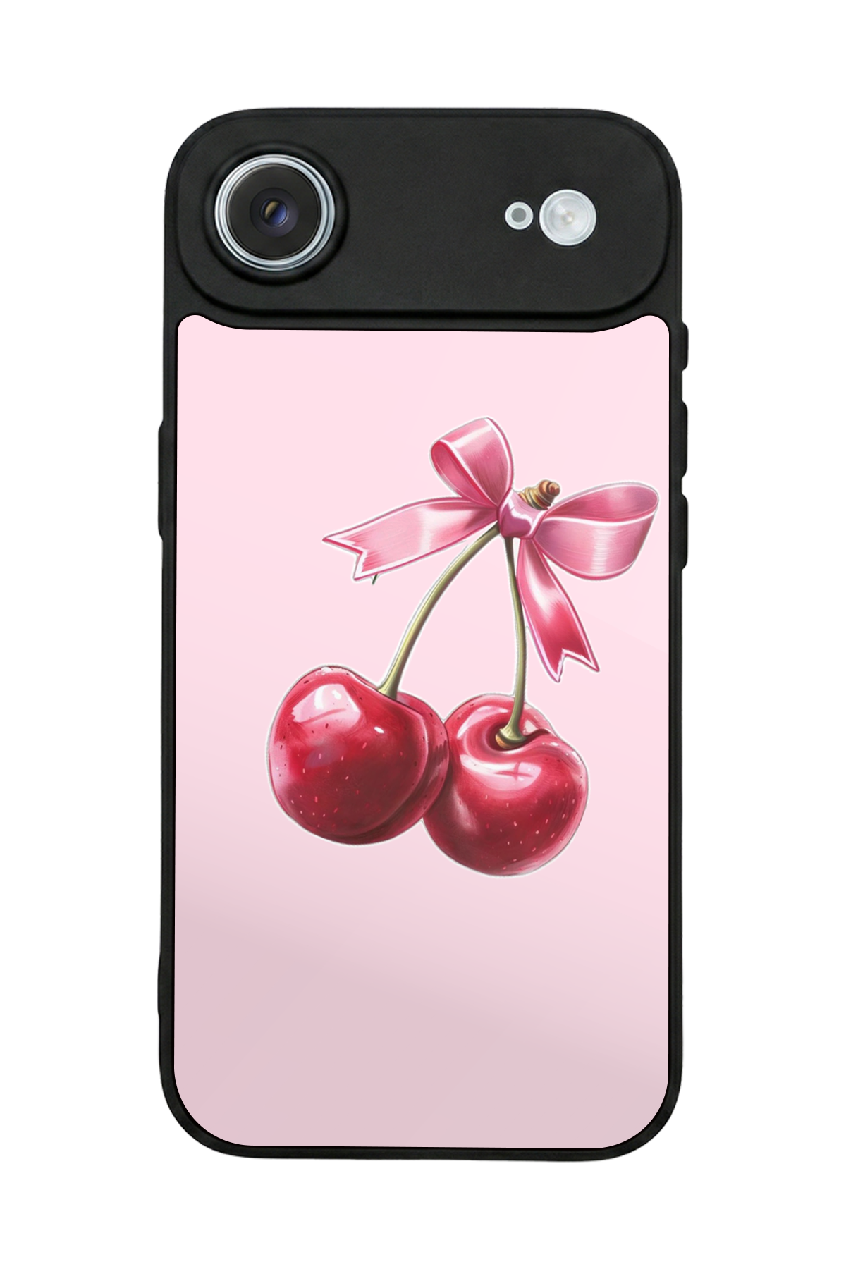 iPhone 17 Air Uyumlu Kiraz Tasarımlı Glossy Premium Kılıf