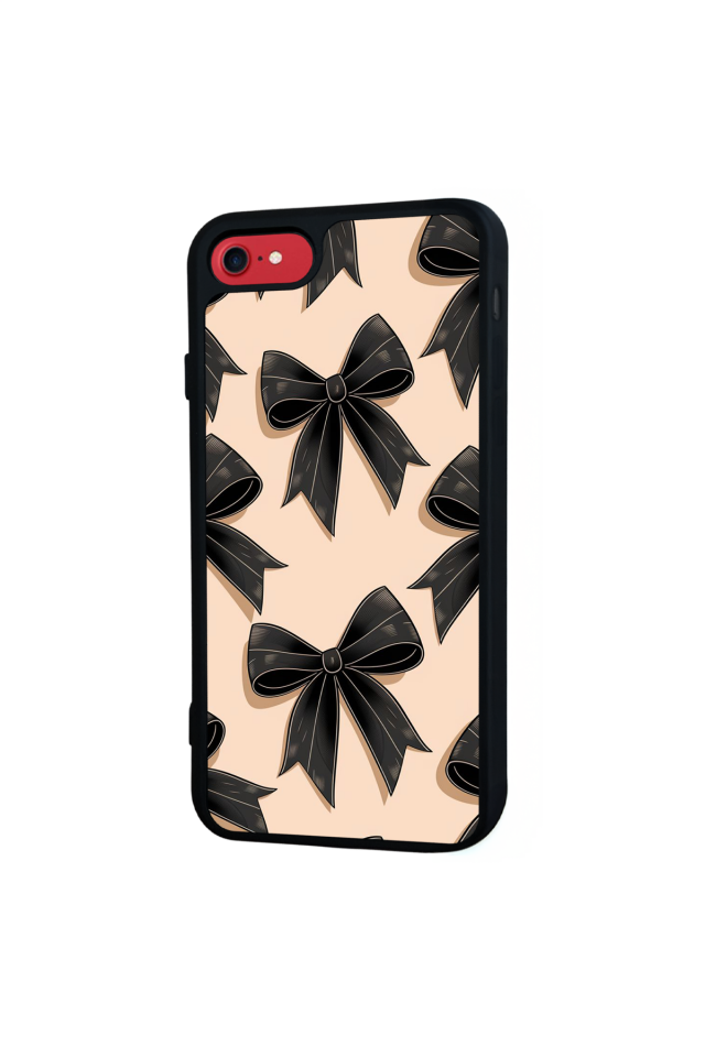 iPhone 8 Uyumlu Kurdele Tasarımlı Glossy Premium Kılıf