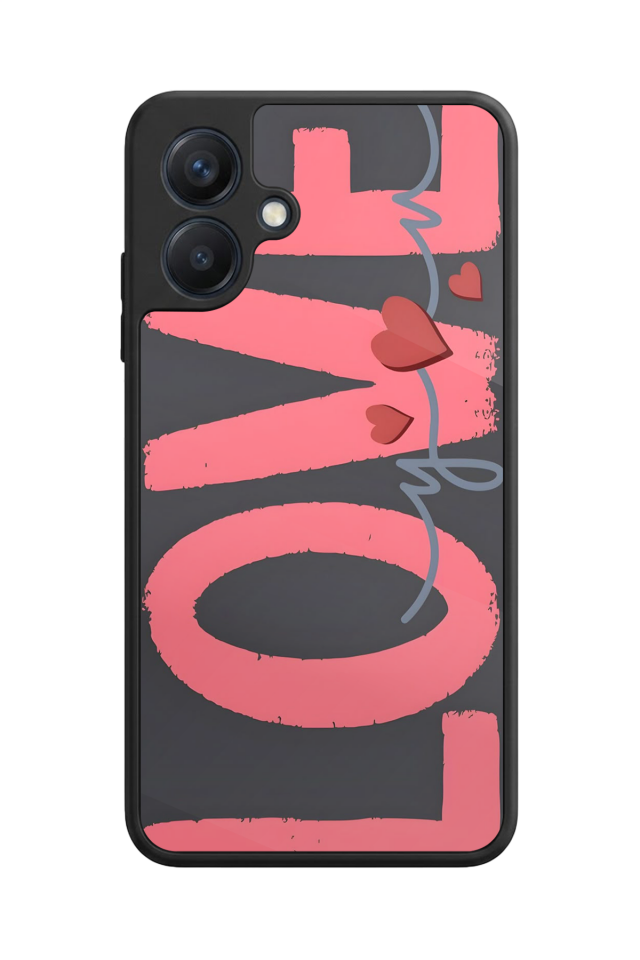 Samsung Galaxy A07 Uyumlu Love Tasarımlı Glossy Premium Kılıf