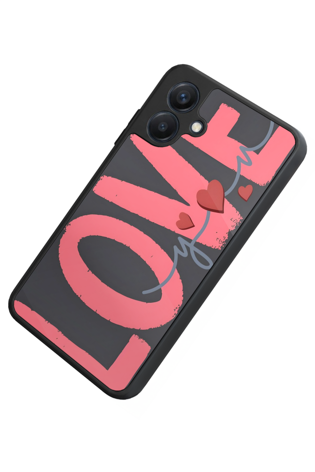 Samsung Galaxy A07 Uyumlu Love Tasarımlı Glossy Premium Kılıf