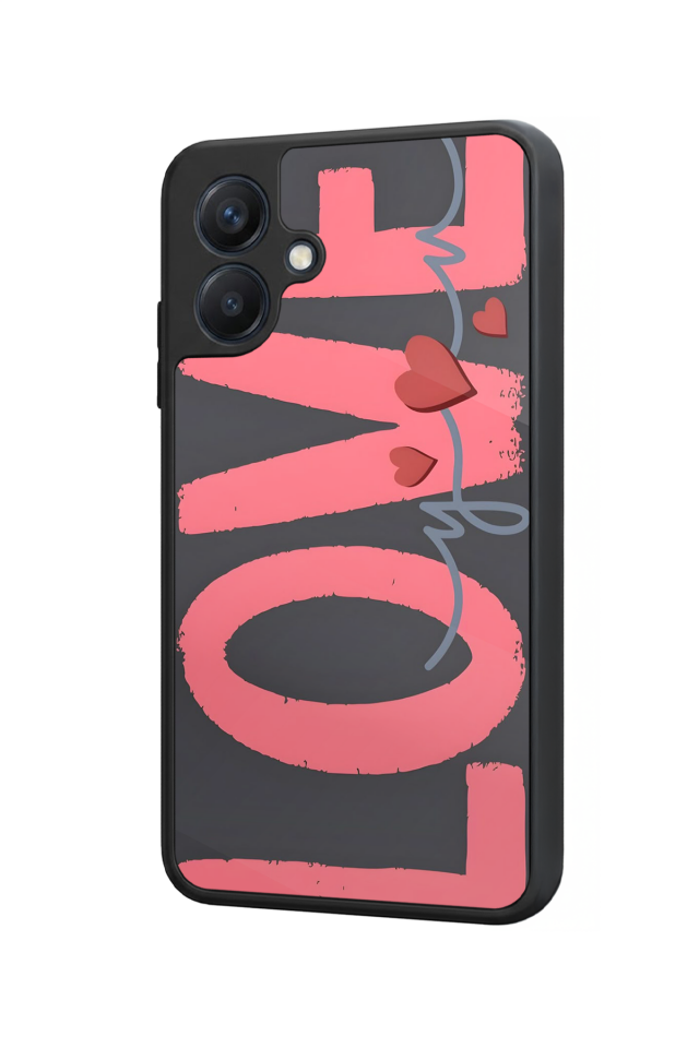 Samsung Galaxy A07 Uyumlu Love Tasarımlı Glossy Premium Kılıf