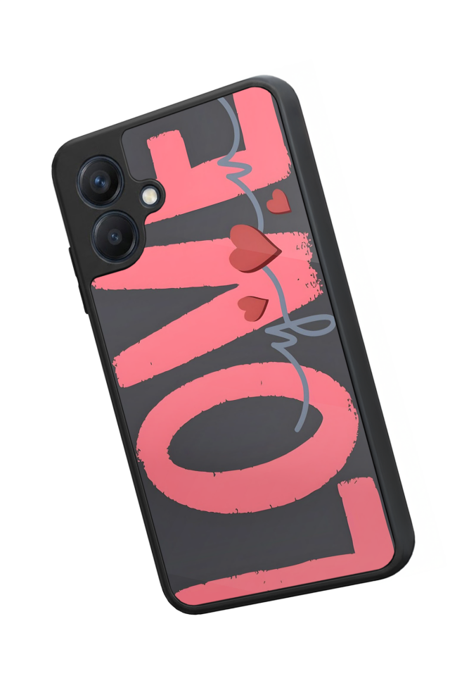 Samsung Galaxy A07 Uyumlu Love Tasarımlı Glossy Premium Kılıf